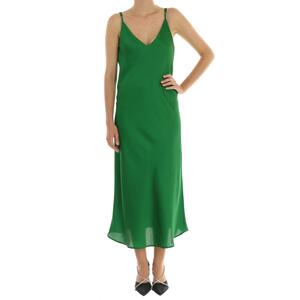 ABITO LUNGO RASO VERDE